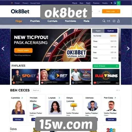 Acessibilidade e design do site OK8BET em foco